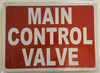 MAIN CONTROL VALVE    BUILDING SIGN