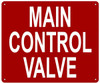 MAIN CONTROL VALVE Sign