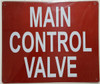 MAIN CONTROL VALVE Signage