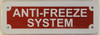 ANTI-FREEZE SYSTEM