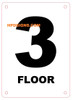 FLOOR NUMBER Sign - FLOOR