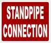 STANDPIPE CONNECTION Sign