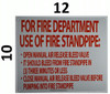 FOR FIRE DEPARTMENT USE OF FIRE STANDPIPE OPEN MANUAL AIR RELEASE BLEED VALVE