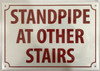 STANDPIPE AT OTHER STAIRS SIGN for Building
