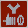SIGNAGE STANDPIPE CONNECTION SYMBOL