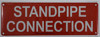 STANDPIPE CONNECTION   BUILDING SIGN