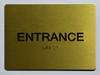 ENTRANCE Sign -Tactile Signs Tactile Signs    Ada sign