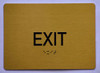 EXIT Sign -Tactile Signs Tactile Signs  Ada sign