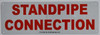 STANDPIPE CONNECTION  BUILDING SIGN