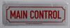 MAIN CONTROL   Compliance sign