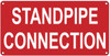 STANDPIPE CONNECTION Sign