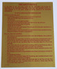 Fire Safety Notice: Non Fire Proof Building SIGN GOLD ALUMINUM