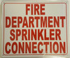 BUILDING SIGNAGE FIRE DEPARTMENT SPRINKLER CONNECTION