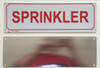 SPRINKLER   Fire Dept Sign