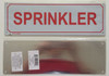 SPRINKLER   Compliance sign