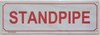 STANDPIPE   BUILDING SIGN