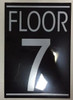 FLOOR NUMBER SEVEN (7) Signage