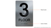 3rd FLOOR  Braille sign -Tactile Signs  The sensation line