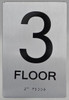 Braille sign 3rd FLOOR  Braille sign -Tactile Signs  The sensation line