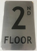 SIGN FLOOR NUMBER  - 2ND FLOOR