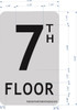 FLOOR NUMBER  - 7TH FLOOR  BUILDING SIGN