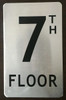 FLOOR NUMBER Sign - 7TH FLOOR Sign