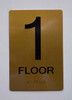 1ST FLOOR SIGN   ADA Tactile Signs