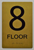 8th FLOOR SIGN  Tactile Signs  Ada sign