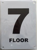 FLOOR NUMBER SEVEN (7) Signage