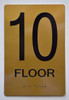 10th FLOOR Sign -Tactile Signs Tactile Signs