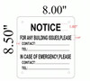 EMERGENCY CONTACT SIGN for Building