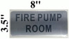 building sign FIRE PUMP ROOM - The Mont Argent Line