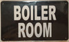 building sign BOILER ROOM  BLACK