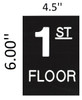 Floor number one (1)  Engraved Plastic (FLOOR .)