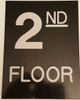 SIGN Floor number two (2)  Engraved Plastic (FLOOR .)