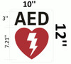 AED SIGNAGE- AUTOMATED EXTERNAL DEFIBRILLATOR SIGNAGE