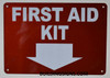 SIGNAGE FIRST AID KIT - Reflective !!!