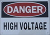 Compliance  DANGER HIGH VOLTAGE  sign