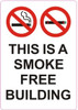 THIS IS A SMOKE FREE BUILDING SIGN