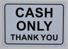 Cash only Signage