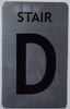 Stair D Sign