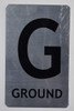 Ground Floor Number Sign