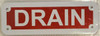 DRAIN Sign for Buildings