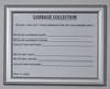 HPD GARBAGE COLLECTION FRAME-  HMC § 27-2022  (Silver, frame,8.5x11)