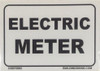 ELECTRIC METER SIGNAGE (WHITE  ALUMINIUM )