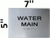 WATER MAIN  Braille sign -Tactile Signs  The sensation line  Braille sign