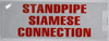 Standpipe Siamese Connection Signage
