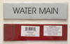 Building WATER MAIN  - PURE WHITE  sign