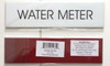 Compliance  WATER METER  - PURE WHITE  sign