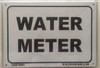 building sign WATER METER  - PURE WHITE building sign WATER METER  - PURE WHITE